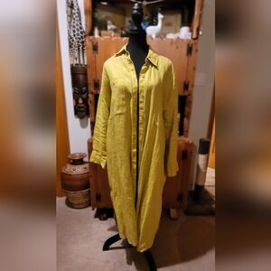 Zara Linen Shirt Dress/Duster